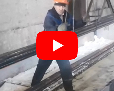 Погрузка холоднокатаной трубы